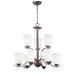 Maxim Vital Oil Rubbed Bronze 9 Light Chandelier 12076FTOI
