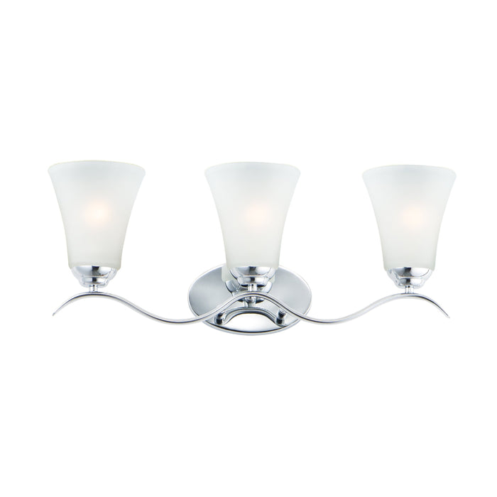 Maxim Vital Polished Chrome 3 Light Bath Vanity 12083FTPC