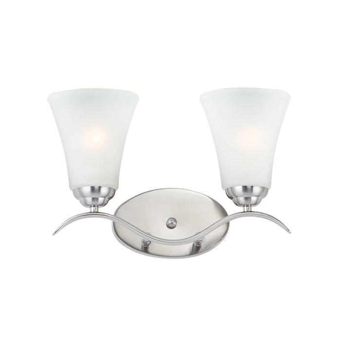 Maxim Vital Satin Nickel 2 Light Bath Vanity 12082FTSN