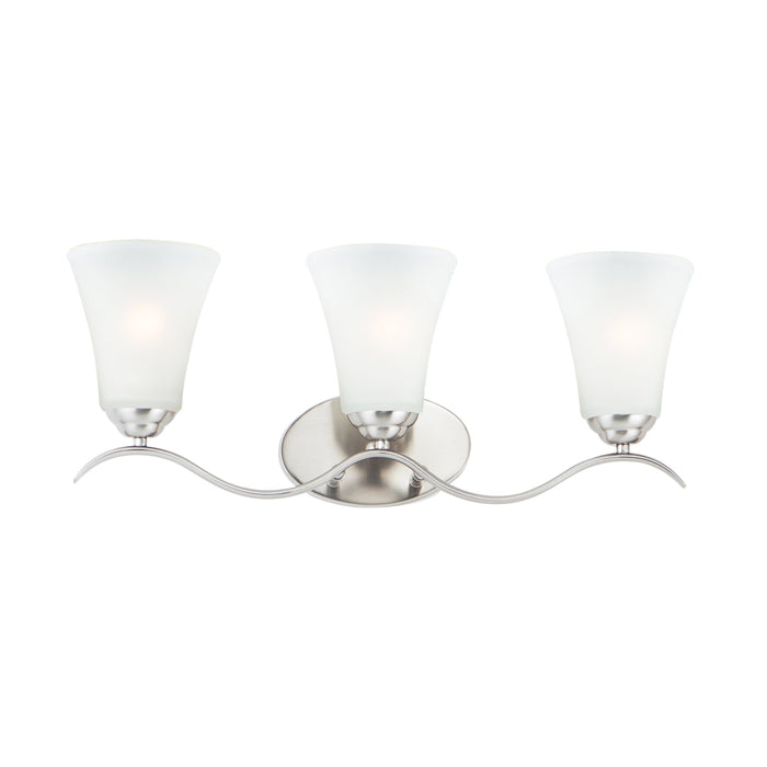 Maxim Vital Satin Nickel 3 Light Bath Vanity 12083FTSN