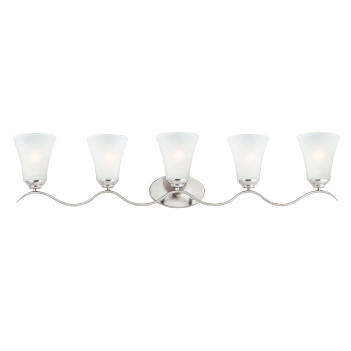 Maxim Vital Satin Nickel 5 Light Bath Vanity 12085FTSN