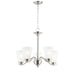 Maxim Vital Satin Nickel 5 Light Chandelier 12075FTSN