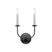 Maxim Wesley Black Satin Nickel 2 Light Wall Sconce 10322BKSN