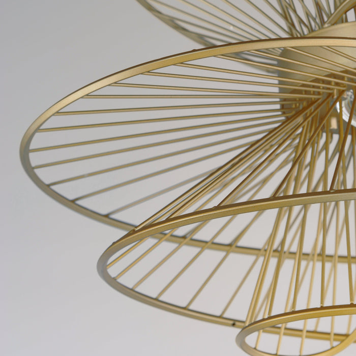 Maxim Zeta Natural Aged Brass LED 2 Light Suspension Pendant 24174NAB - Pendants