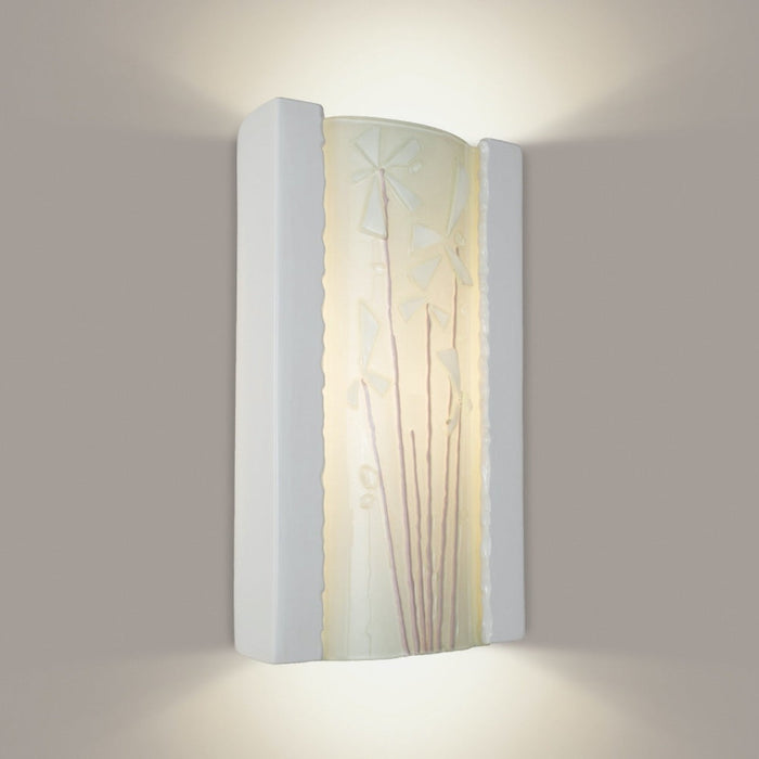 Meadow White Gloss and White Frost Wall Sconce - Wall Sconce