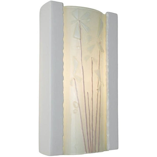 Meadow White Gloss and White Frost Wall Sconce - Wall Sconce