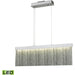Meadowland Satin Aluminum Polished Chrome LED Island Light - Island Light