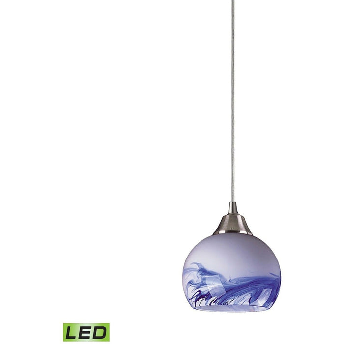 Mela Satin Nickel LED Mini Pendant - Mini-Pendants
