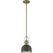 Melange Bronze Heritage Brass Mini-Pendant | theLightShop