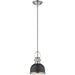 Melange Matte Black Brushed Nickel Mini-Pendant | theLightShop