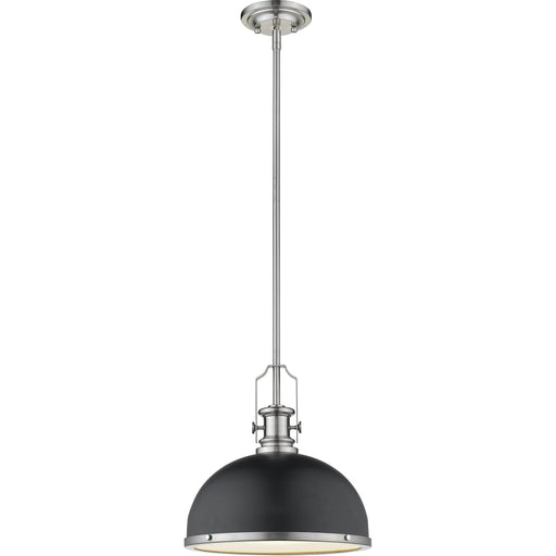 Melange Matte Black Brushed Nickel Pendant | theLightShop