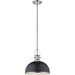 Melange Matte Black Brushed Nickel Pendant | theLightShop