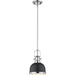 Melange Matte Black Chrome Mini-Pendant | theLightShop