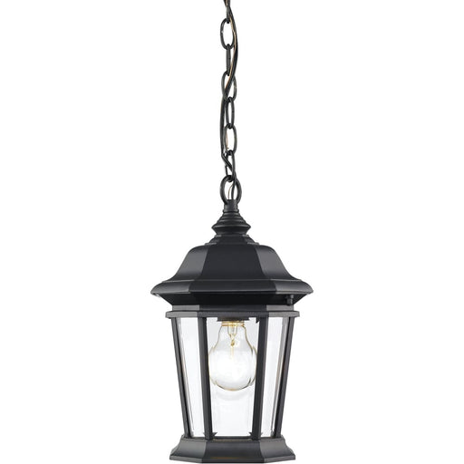 Melbourne Black Outdoor Chain Mount Ceiling Fixture | theLightShop