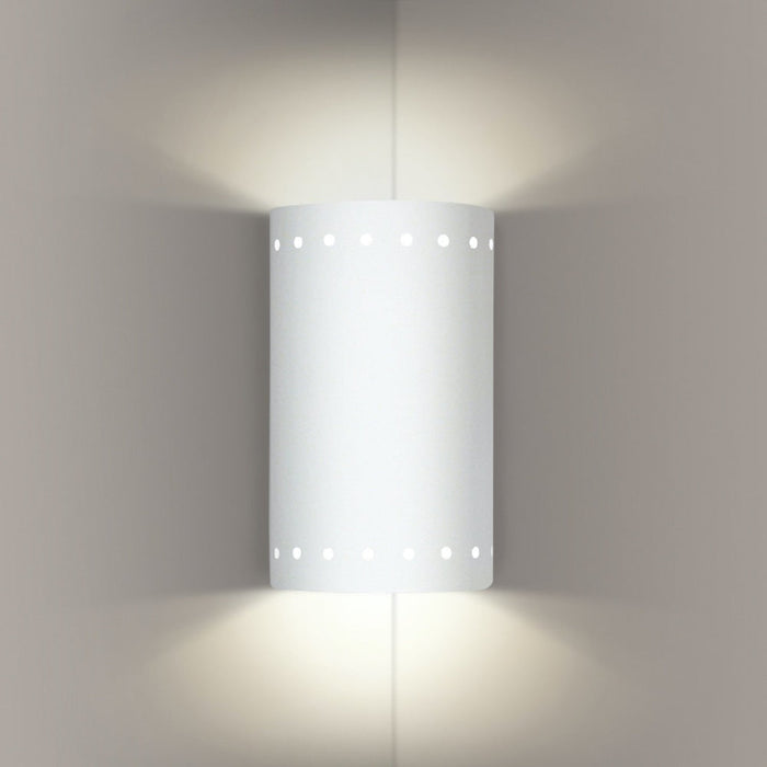 Melos Bisque Corner Wall Sconce - Corner Wall Sconce