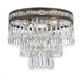 Mercer 3 Light Clear Crystal English Bronze Ceiling Mount - Ceiling Mount