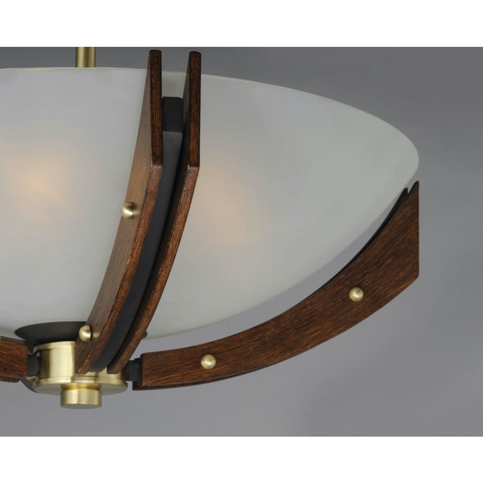 Merge Bronze / Antique Pecan Semi-Flush Mount - Semi-Flushmounts