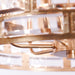 Meridian 6 Light Antique Gold Chandelier - Chandeliers