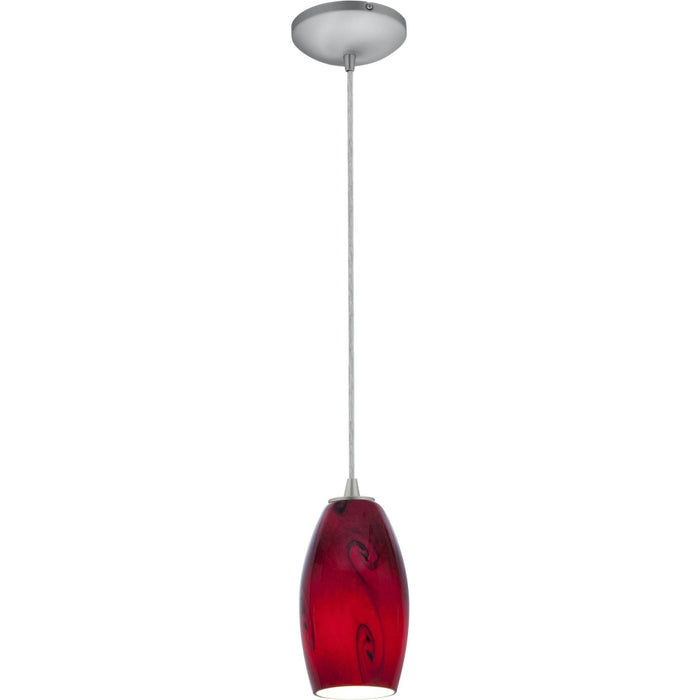 Merlot Brushed Steel LED Pendant - Pendants