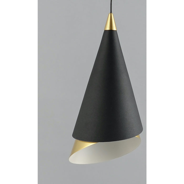 Mermaid Black / Metallic Gold LED Mini Pendant - Mini-Pendants