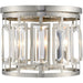 Mersesse Brushed Nickel Flushmount | theLightShop