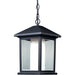 Mesa Black Outdoor Chain Mount Ceiling Fixture | theLightShop
