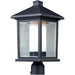Mesa Black Outdoor Post Mount Fixture | theLightShop