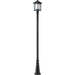 Mesa Black Outdoor Post Mounted Fixture | theLightShop