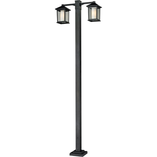 Mesa Black Outdoor Post Mounted Fixture | theLightShop