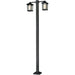 Mesa Black Outdoor Post Mounted Fixture | theLightShop