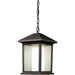 Mesa Oil Rubbed Bronze Outdoor Chain Mount Ceiling Fixture | theLightShop