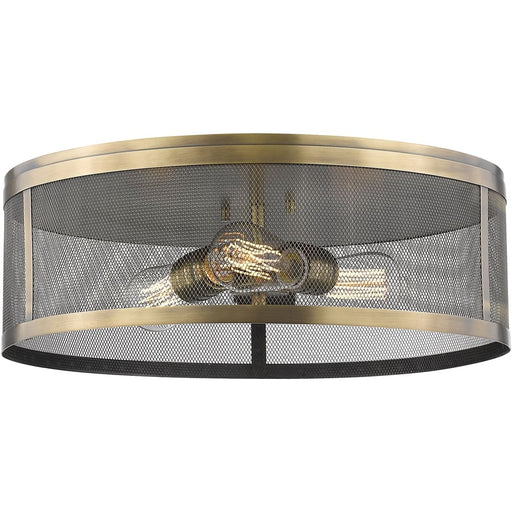 Meshsmith Natural Brass Flushmount | theLightShop