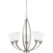 Metcalf Brushed Nickel LED Chandelier - Chandeliers
