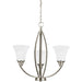 Metcalf Brushed Nickel LED Chandelier - Chandeliers