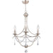 Metro 3 Light Antique Silver Mini Chandelier - Chandeliers