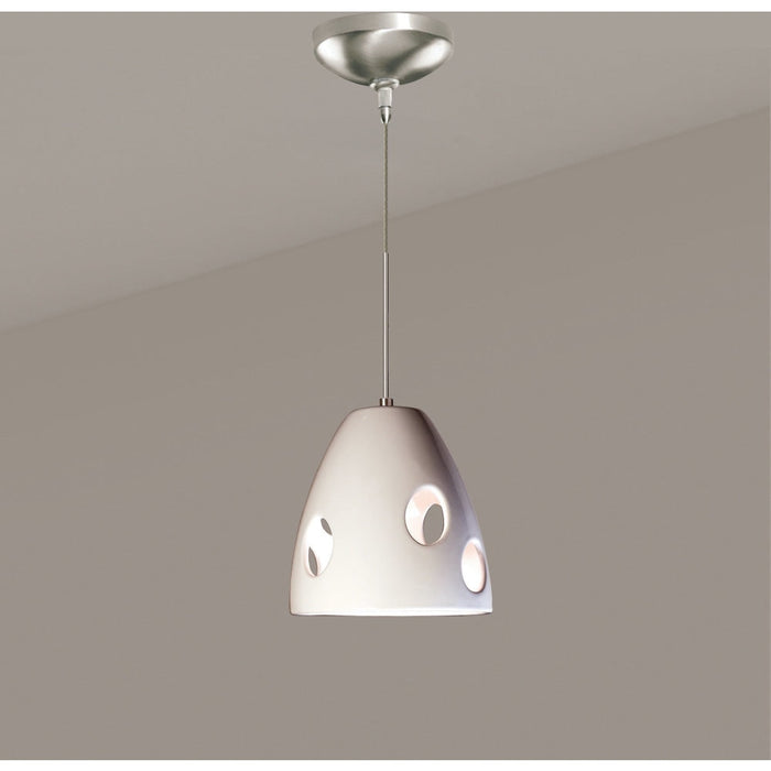 Milano White Gloss Halogen Mini Pendant - Mini-Pendants