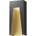 Millenial Black Gold LED Outdoor Wall Sconce | theLightShop