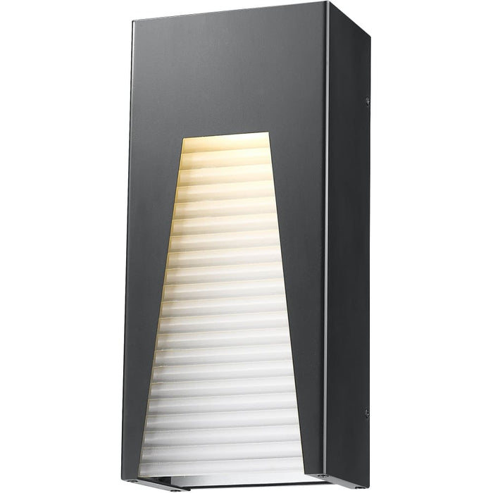 Millenial Black Silver LED Outdoor Wall Sconce | theLightShop
