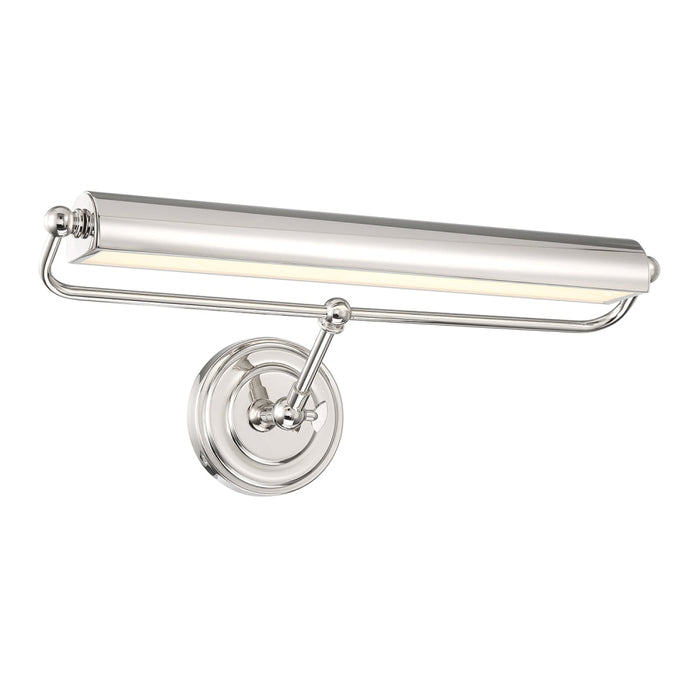 Miller Polished Nickel LED Picture Light Crystorama MLR-202-PN