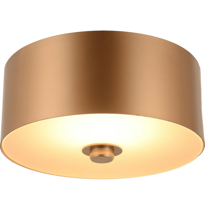 Millie Matte Gold Frosted Glass 1 Light LED Pendant - Pendants