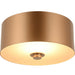 Millie Matte Gold Frosted Glass 1 Light LED Pendant - Pendants