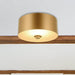 Millie Matte Gold Frosted Glass 1 Light LED Pendant - Pendants