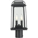 Millworks Black Outdoor Post Mount Fixture | theLightShop