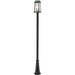 Millworks Black Outdoor Post Mounted Fixture | theLightShop