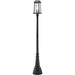 Millworks Black Outdoor Post Mounted Fixture | theLightShop