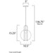 Minaret Polished Nickel Single Pendant - Pendants