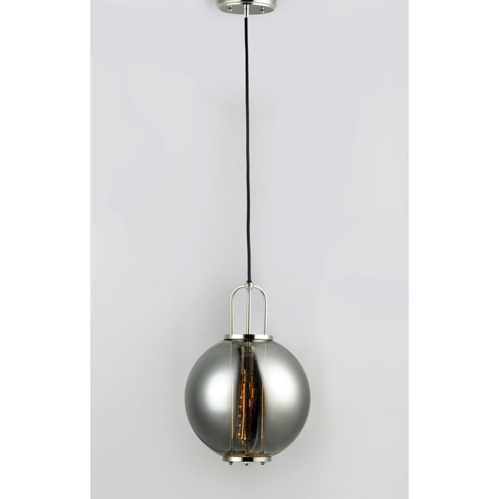 Minaret Polished Nickel Single Pendant - Pendants