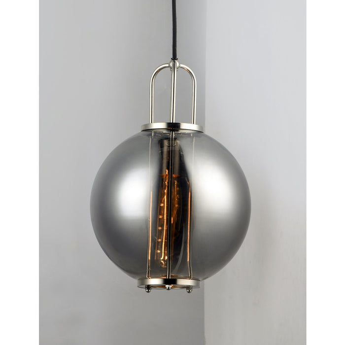 Minaret Polished Nickel Single Pendant - Pendants