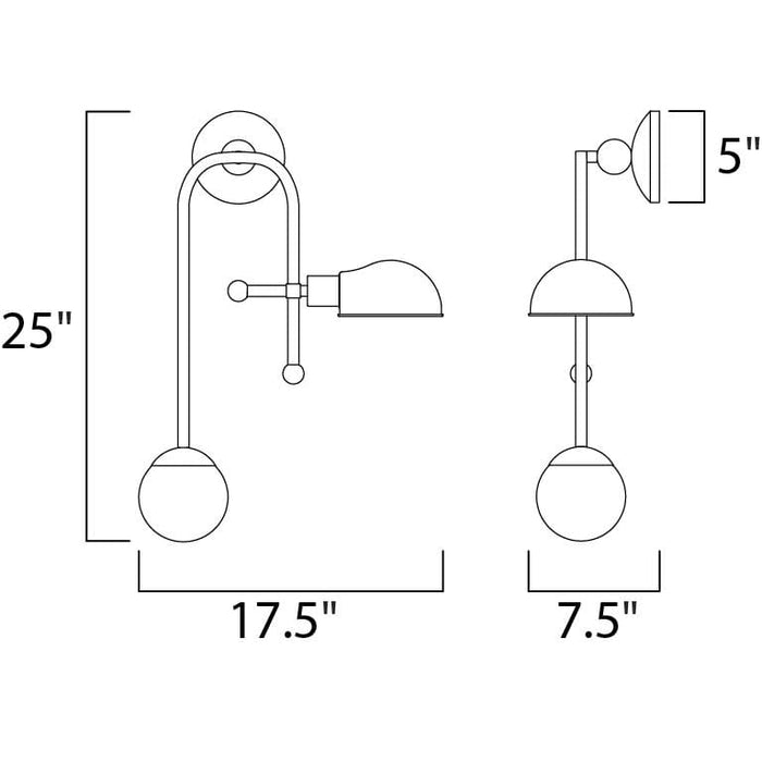 Mingle LED Bronze / Satin Brass LED Wall Sconce - Wall Sconce