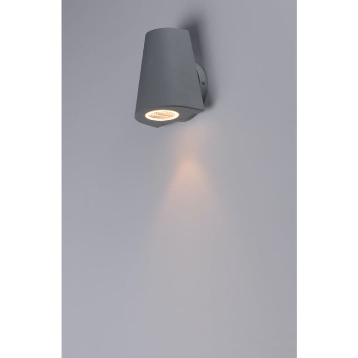 Mini Silver LED Outdoor Wall Mount - Outdoor Wall Mount